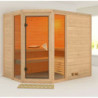 Sauna traditionnel d'angle Sinai 3 - 6 places 38mm KARIBU