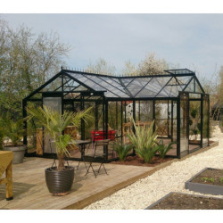 Orangerie La serre de Sophie 22,6m² aluminium et verre trempé 4mm avec embase – ACD Prestige Live