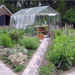 Serre de jardin S106H 13,62m² en aluminium et verre trempé ALULINE – ACD