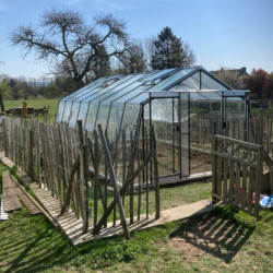 Serre de jardin S208H 22,53m² en aluminium et verre trempé ALULINE – ACD