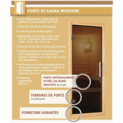 Sauna traditionnel 38mm 4 à 5 places Sahib 1 - KARIBU