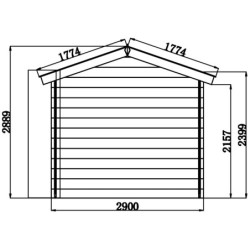 Woodlife Garden Abris de jardin en composite Composite Gris 9.00m²