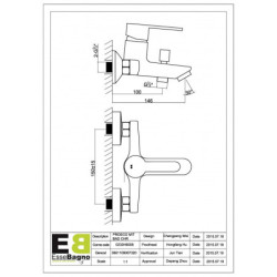 Mitigeur bain / douche chromé - Proeco