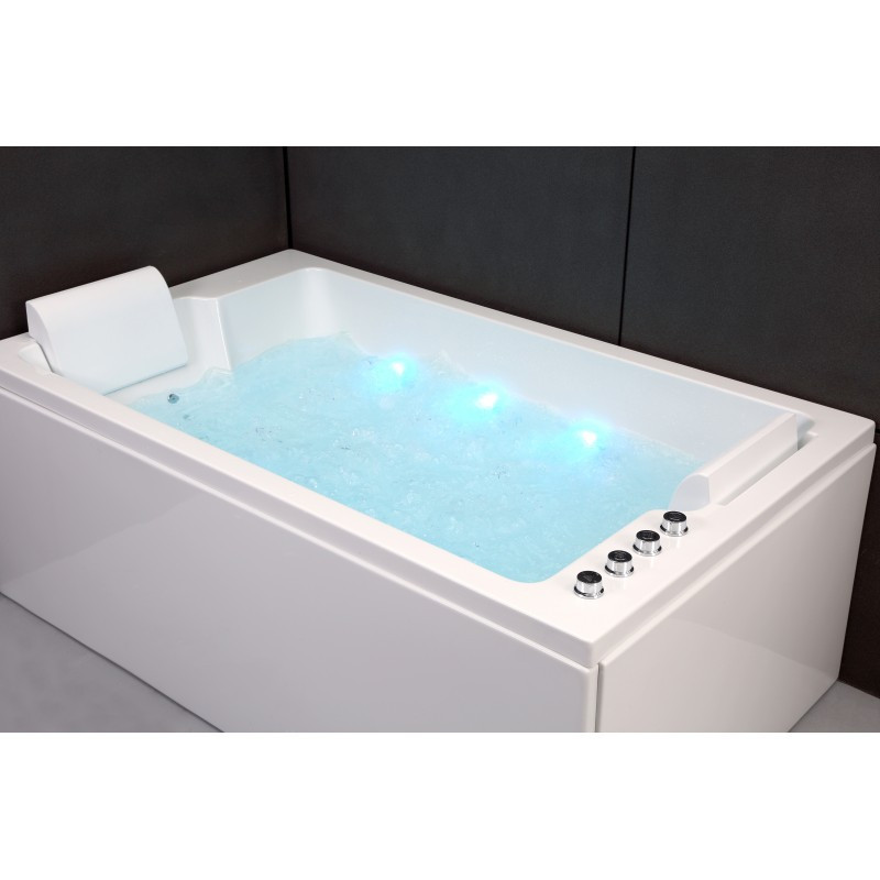 Baignoire balnéo duo + tablier - Cetana - 170 x 100 cm - SPALINA