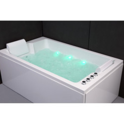 Baignoire balnéo duo + tablier - Cetana - 170 x 100 cm - SPALINA