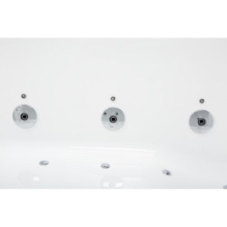 Baignoire balnéo duo + tablier - Cetana - 170 x 100 cm - SPALINA