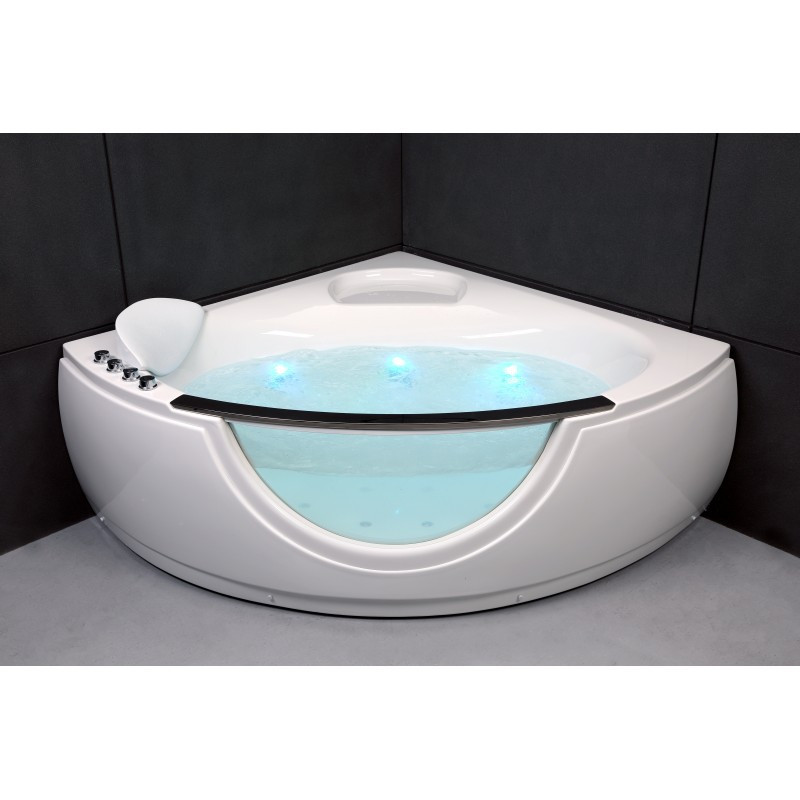 Baignoire balnéo d'angle - 135 x 135 cm - Samsara - SPALINA