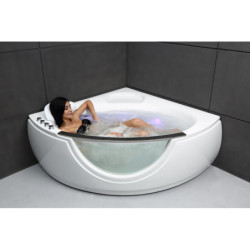 Baignoire balnéo d'angle - 135 x 135 cm - Samsara - SPALINA
