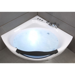 Baignoire balnéo + robinetterie - 135 x 135 cm - Tasmanie - SPALINA