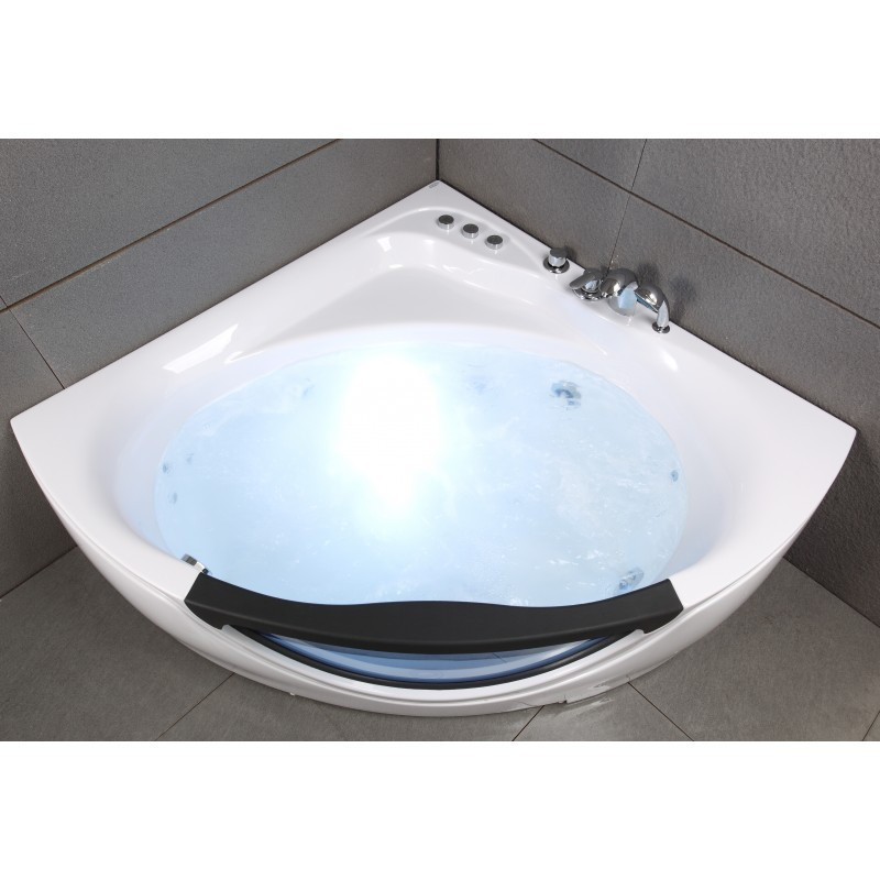 Baignoire balnéo + robinetterie - 135 x 135 cm - Tasmanie - SPALINA