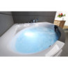 Baignoire balnéo + robinetterie - 135 x 135 cm - Tasmanie - SPALINA