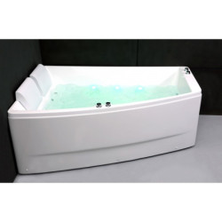 Baignoire balnéo duo + tablier - Sangha - mur à droite - 170 x 70 / 120 cm - SPALINA