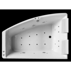 Baignoire balnéo duo + tablier - Sangha - mur à droite - 170 x 70 / 120 cm - SPALINA