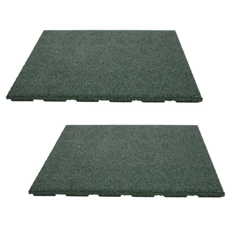 Lot de 2 dalles amortissantes 50x50cm pour arrivée de toboggan Trigano