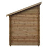 Abri adossé en bois massif 28mm traité marron Gardy Shelter