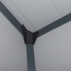 Petit abri de jardin en résine gris 1,34m² + kit de fondation - JOBU