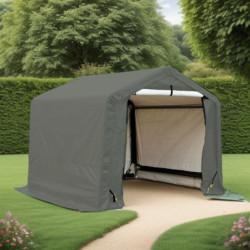 Abri de jardin en toile renforcée verte toit 2 pentes 3,35m² HABRITA