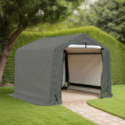 Abri de jardin en toile renforcée verte toit 2 pentes 3,35m² HABRITA