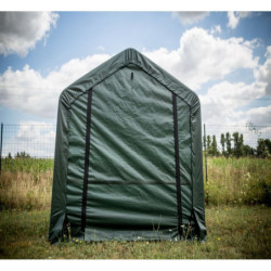 Abri de jardin en toile renforcée verte toit 2 pentes 3,35m² HABRITA