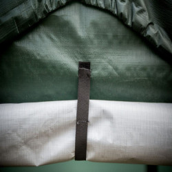 Abri de jardin en toile renforcée verte toit 2 pentes 18,60m² HABRITA