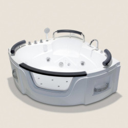 Doccelli Balnéos Acrylique + verre trempé Blanc