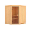 Sauna traditionnel d'angle TAURIN 3 à 4 places 68mm KARIBU
