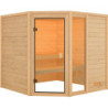 Sauna traditionnel d’angle Tabea Woodfeeling - 2 à 3 places 38mm KARIBU