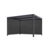 Pergola bioclimatique aluminium anthracite 10,80m² + panneaux moucharabieh - HABRITA