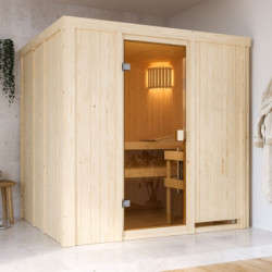 Sauna traditionnel TROMSO Woodfeeling 5 à 6 places 68mm KARIBU