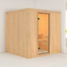 Sauna traditionnel TROMSO Woodfeeling 5 à 6 places 68mm KARIBU