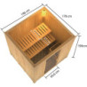 Sauna traditionnel TROMSO Woodfeeling 5 à 6 places 68mm KARIBU