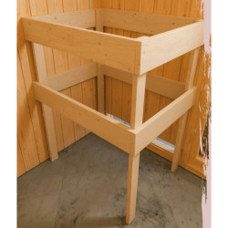Sauna traditionnel d'angle KOTKA Woodfeeling 6 à 8 places 68mm KARIBU