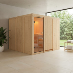 Sauna traditionnel Arvika 8 à 10 places 68mm - Karibu