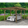 Carport modulable 4x5x2,5m en bois traité autoclave - SOLID