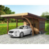 Carport configuré 7x4x2,62m en bois traité autoclave - SOLID