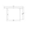 Carport configuré 7x4x2,62m en bois traité autoclave - SOLID