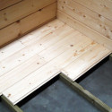 Plancher pour abri de jardin 8,88 m² en bois massif 16mm Solid - 298x298 cm