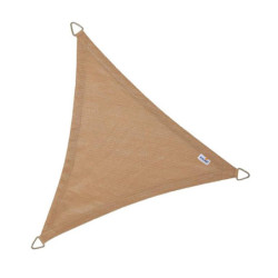Voile d'ombrage triangle Coolfit 360x360x360cm sable - NESLING