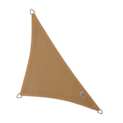Voile d'ombrage triangle 90° Coolfit 400x400x570cm sable - NESLING