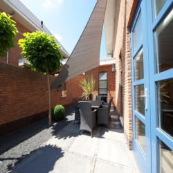 oile d'ombrage triangle 90° Coolfit 400x400x570cm anthracite - NESLING