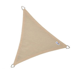 Voile d'ombrage triangle Coolfit 500x500x500cm crème - NESLING