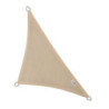 Voile d'ombrage triangle 90° Coolfit 500x500x710cm crème - NESLING