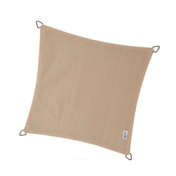 Voile d'ombrage carrée Coolfit 500x500cm couleur crème – NESLING