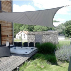 Voile d'ombrage rectangle Coolfit 400x300cm anthracite – NESLING