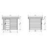 Abri de jardin Bergen 4,99m² en bois massif 28mm avec porte moderne - SOLID
