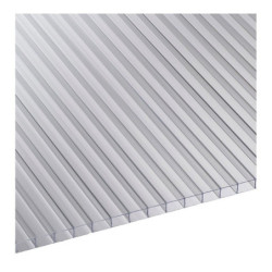 Pack de 3 plaques de polycarbonate 6mm blanc longueur 301cm
