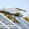 Serre de jardin LUXIA 12,50m² en aluminium laqué et verre trempé 4mm + embase incluse - Lams