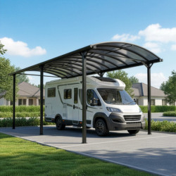 X-Metal Carport Aluminium Gris 27.36m²