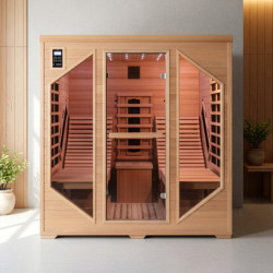 Sauna infrarouge LOUNGE 2 places panneaux carbone et céramique 3300W - Snö