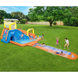 Aire de jeux avec soufflerie en continu avec double mur d’escalade Splashtona Raceway - Bestway